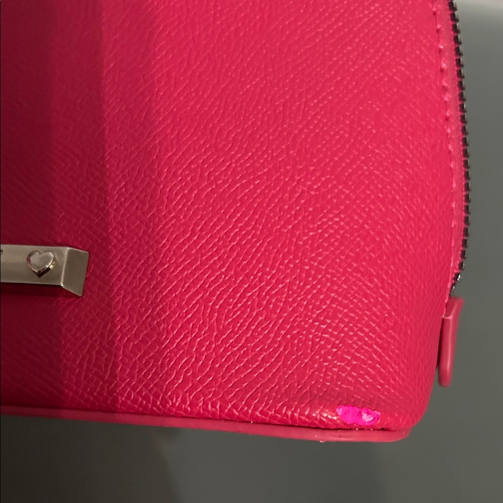 Betsey Johnson Hot Pink Bow Crossbody Bag & Wallet Set - Picture 10 of 15